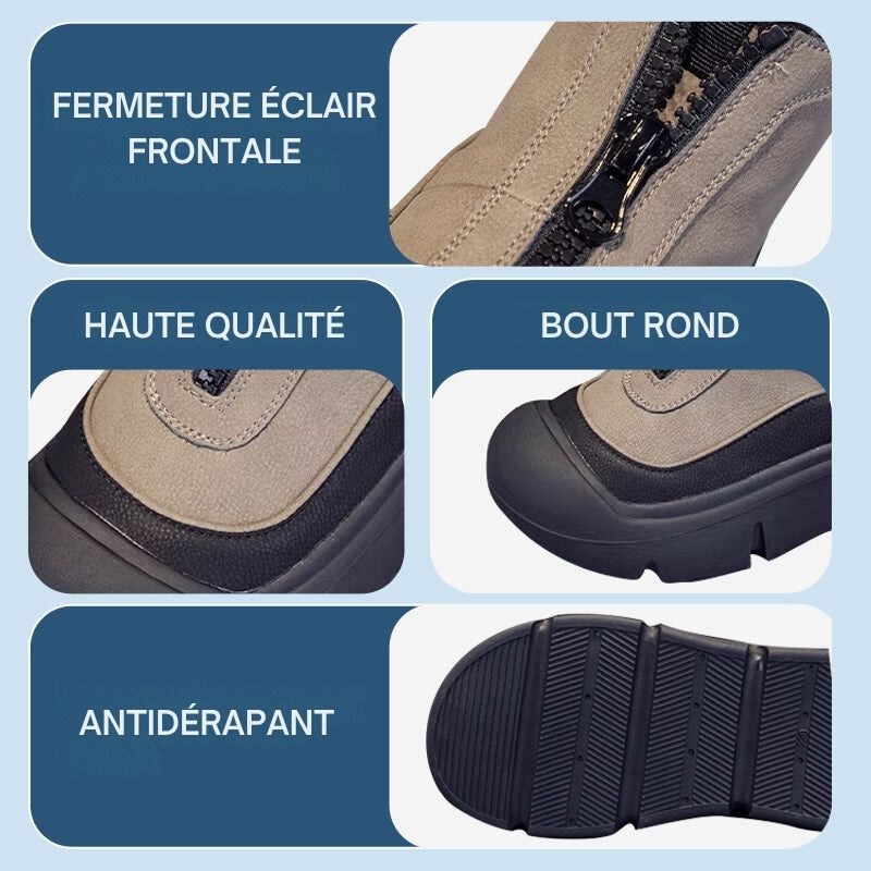Bottes d'hiver imperméables et confortables pour femmes