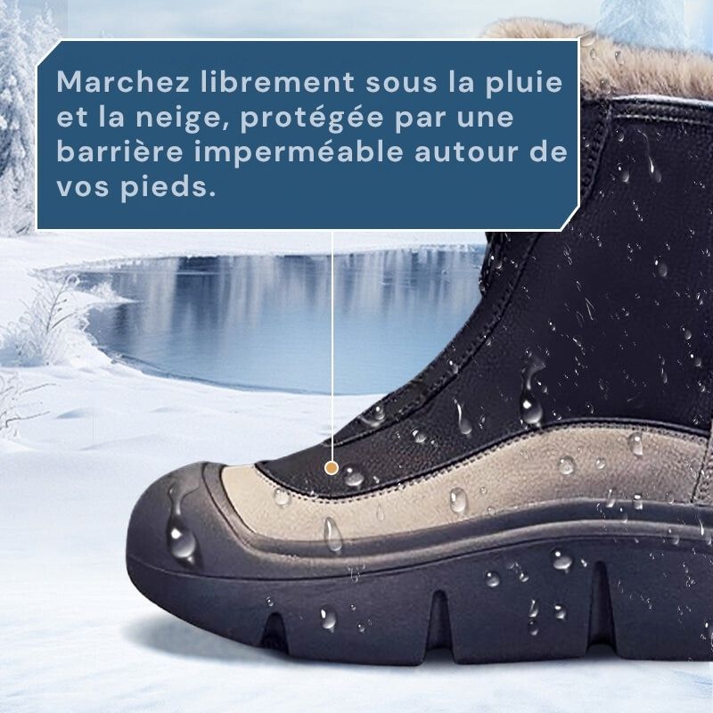 Bottes d'hiver imperméables et confortables pour femmes